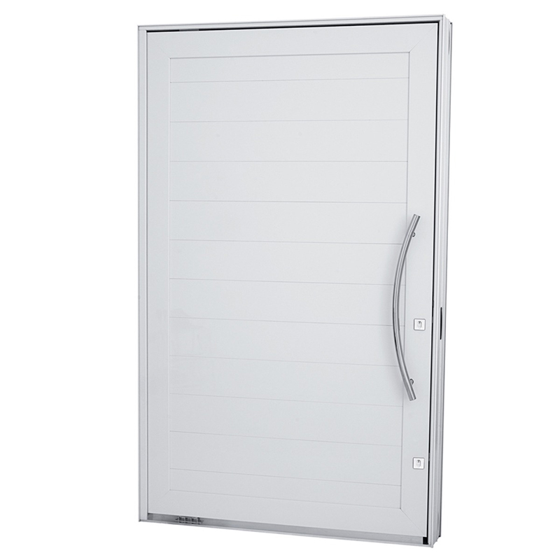 Porta Pivotante de Lambril em Alumínio Branco Linha 30